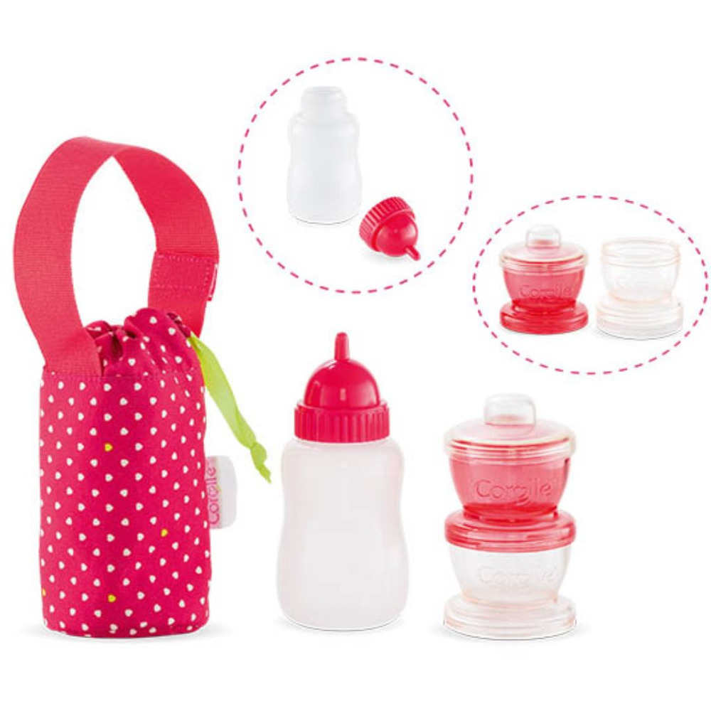 Corolle Baby Doll Travel Mealtime Set  Doll Accessory New in Bag